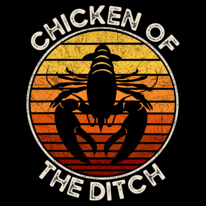 Chicken Of The Ditch Crawfish Boil Party Funny Cajun Lobster Cooling Performance Crew T-Shirt