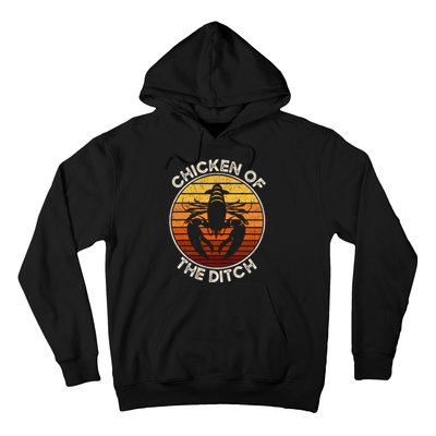 Chicken Of The Ditch Crawfish Boil Party Funny Cajun Lobster Hoodie