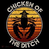 Chicken Of The Ditch Crawfish Boil Party Funny Cajun Lobster Impact Tech Backpack