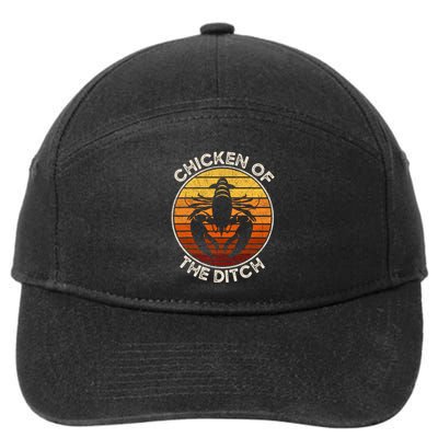 Chicken Of The Ditch Crawfish Boil Party Funny Cajun Lobster 7-Panel Snapback Hat