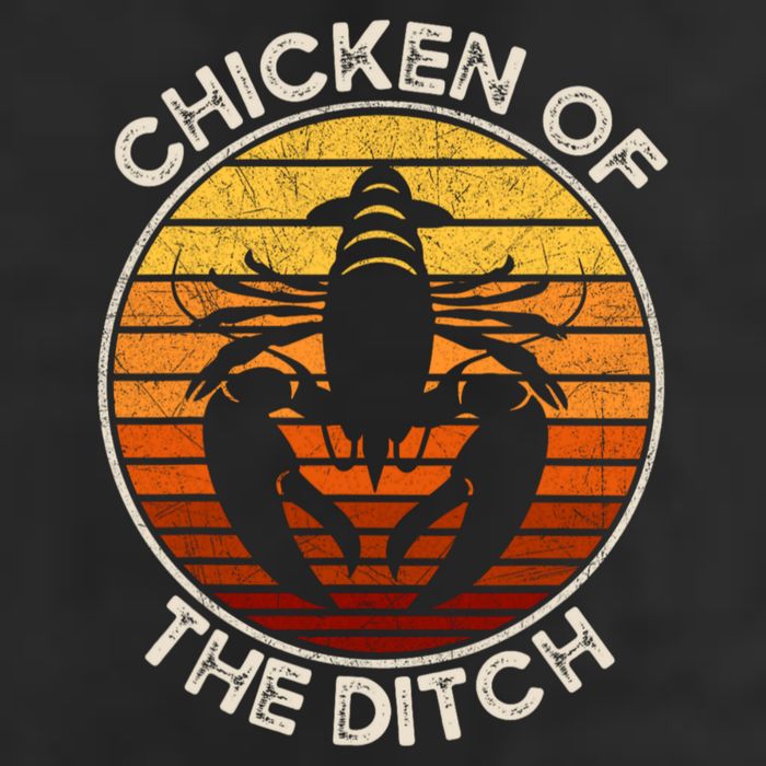 Chicken Of The Ditch Crawfish Boil Party Funny Cajun Lobster Adult Drive Performance Visor