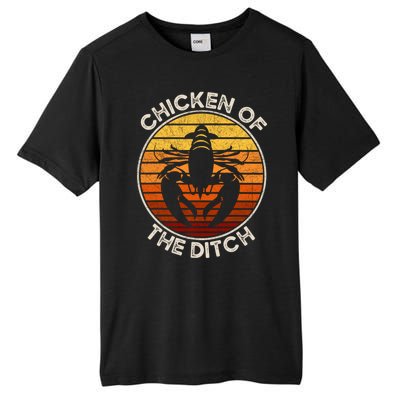 Chicken Of The Ditch Crawfish Boil Party Funny Cajun Lobster Tall Fusion ChromaSoft Performance T-Shirt