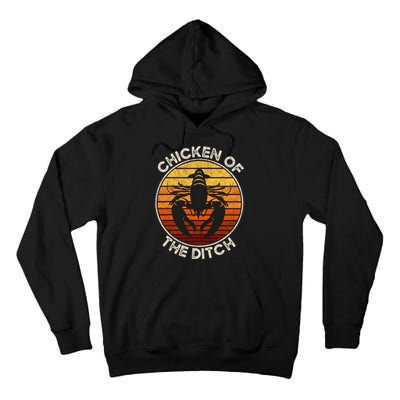 Chicken Of The Ditch Crawfish Boil Party Funny Cajun Lobster Tall Hoodie