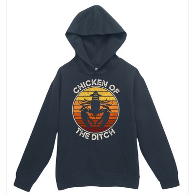 Chicken Of The Ditch Crawfish Boil Party Funny Cajun Lobster Urban Pullover Hoodie