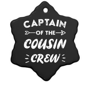 Captain Of The Cousin Crew Leader Of The Cousin Crew Gift Ceramic Star Ornament