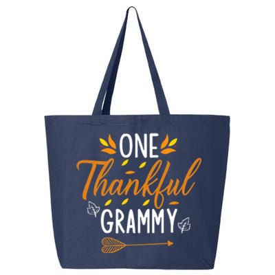 Cute One Thankful Grammy Turkey Thanksgiving Family 25L Jumbo Tote