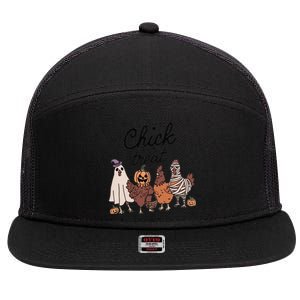 Chick Or Treat 7 Panel Mesh Trucker Snapback Hat