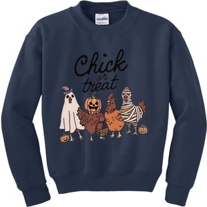 Chick Or Treat Kids Sweatshirt