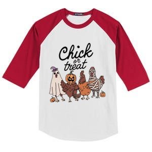 Chick Or Treat Kids Colorblock Raglan Jersey