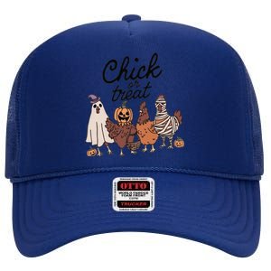 Chick Or Treat High Crown Mesh Back Trucker Hat