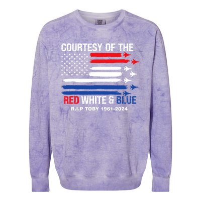 Courtesy Of The Red White And Blue Rip Toby Colorblast Crewneck Sweatshirt