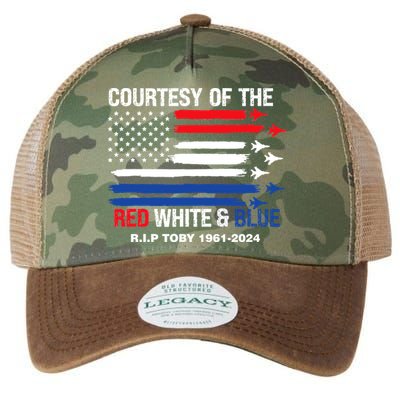 Courtesy Of The Red White And Blue Rip Toby Legacy Tie Dye Trucker Hat