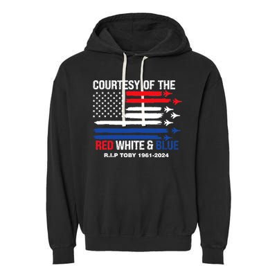 Courtesy Of The Red White And Blue Rip Toby Garment-Dyed Fleece Hoodie