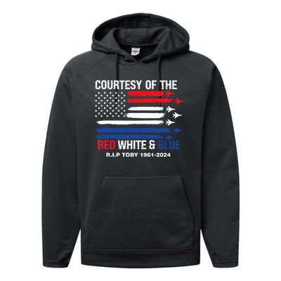 Courtesy Of The Red White And Blue Rip Toby Performance Fleece Hoodie