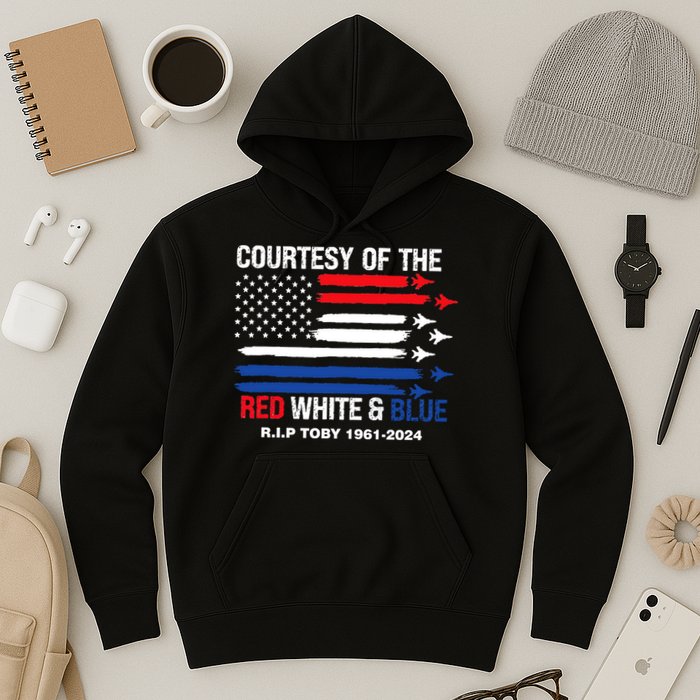 Courtesy Of The Red White And Blue Rip Toby Hoodie