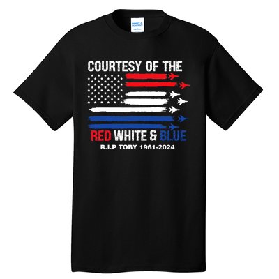 Courtesy Of The Red White And Blue Rip Toby Tall T-Shirt