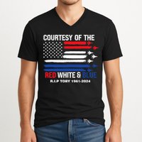 Courtesy Of The Red White And Blue Rip Toby V-Neck T-Shirt