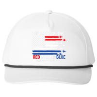 Courtesy Of The Red White And Blue Rip Toby Snapback Five-Panel Rope Hat