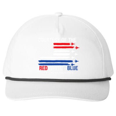 Courtesy Of The Red White And Blue Rip Toby Snapback Five-Panel Rope Hat