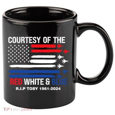 Courtesy Of The Red White And Blue Rip Toby 11oz C Handle Ceramic Mug