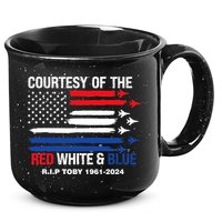 Courtesy Of The Red White And Blue Rip Toby 15oz Campfire Ceramic Mug