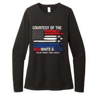 Courtesy Of The Red White And Blue Rip Toby Womens CVC Long Sleeve Shirt