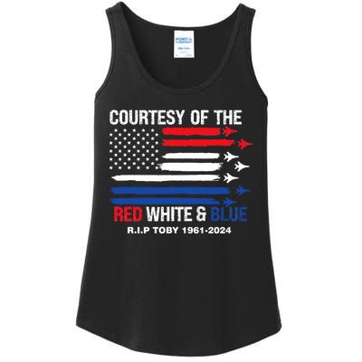 Courtesy Of The Red White And Blue Rip Toby Ladies Essential Tank