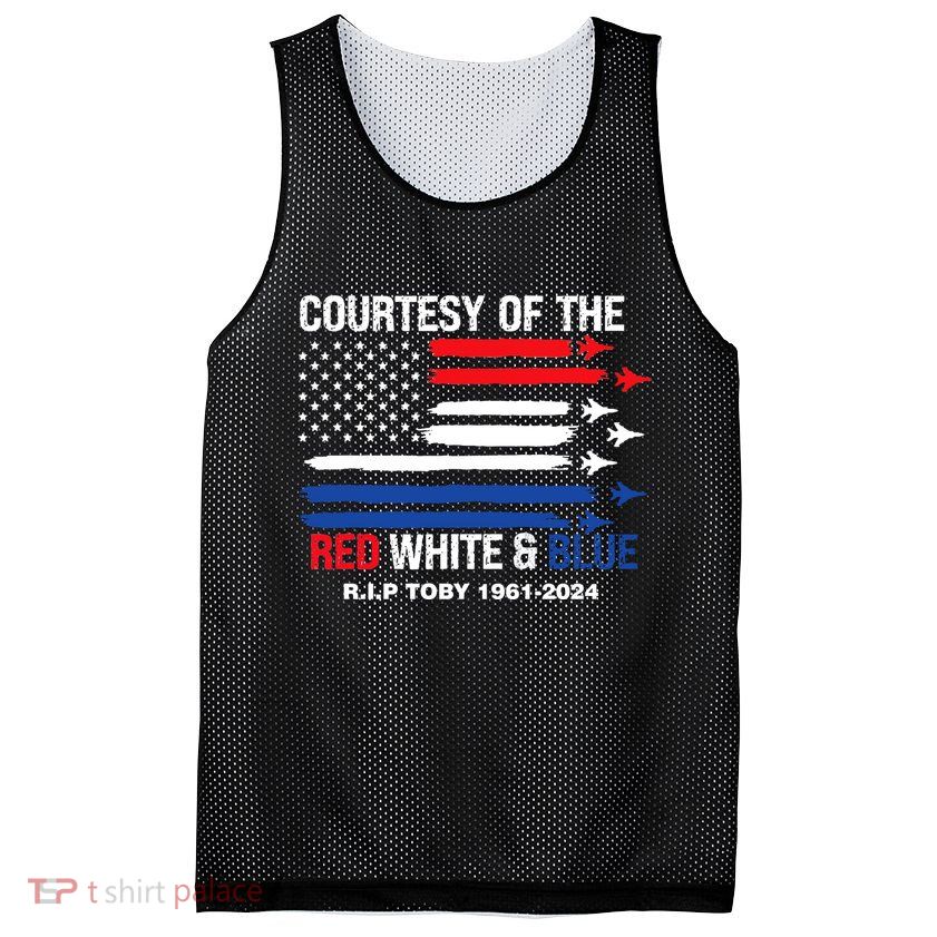 Courtesy Of The Red White And Blue Rip Toby Mesh Reversible Basketball Jersey Tank