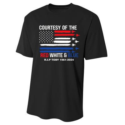 Courtesy Of The Red White And Blue Rip Toby Performance Sprint T-Shirt