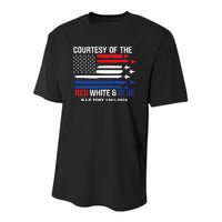 Courtesy Of The Red White And Blue Rip Toby Youth Performance Sprint T-Shirt