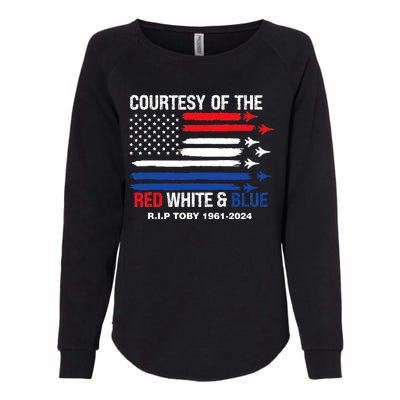 Courtesy Of The Red White And Blue Rip Toby Womens California Wash Sweatshirt