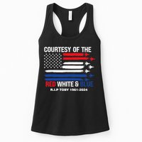 Courtesy Of The Red White And Blue Rip Toby Womens Tank Top
