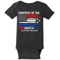 Courtesy Of The Red White And Blue Rip Toby Baby Bodysuit