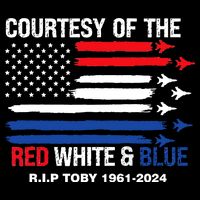 Courtesy Of The Red White And Blue Rip Toby Baby Bodysuit