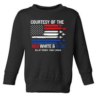 Courtesy Of The Red White And Blue Rip Toby Toddler Sweatshirt