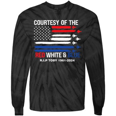 Courtesy Of The Red White And Blue Rip Toby Tie-Dye Long Sleeve Shirt