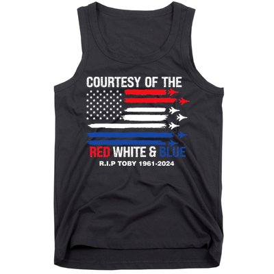 Courtesy Of The Red White And Blue Rip Toby Tank Top