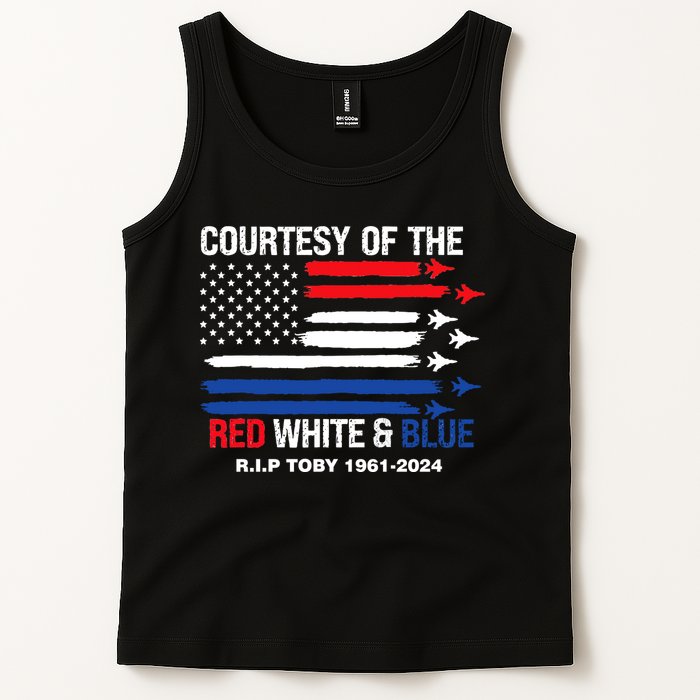 Courtesy Of The Red White And Blue Rip Toby Tank Top