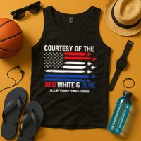 Courtesy Of The Red White And Blue Rip Toby Tank Top