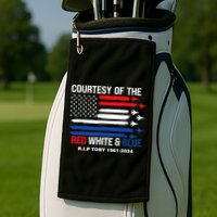 Courtesy Of The Red White And Blue Rip Toby Golf Towel