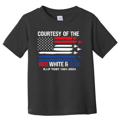 Courtesy Of The Red White And Blue Rip Toby Toddler T-Shirt