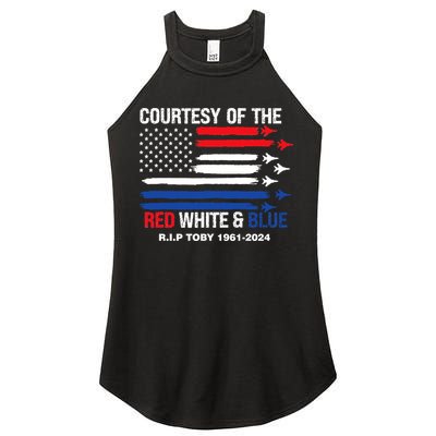 Courtesy Of The Red White And Blue Rip Toby Women's Perfect Tri Rocker Tank