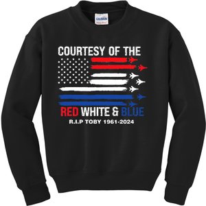 Courtesy Of The Red White And Blue Rip Toby Kids Sweatshirt