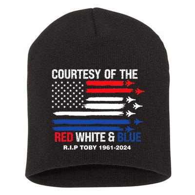Courtesy Of The Red White And Blue Rip Toby Short Acrylic Beanie
