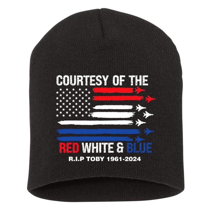 Courtesy Of The Red White And Blue Rip Toby Short Acrylic Beanie