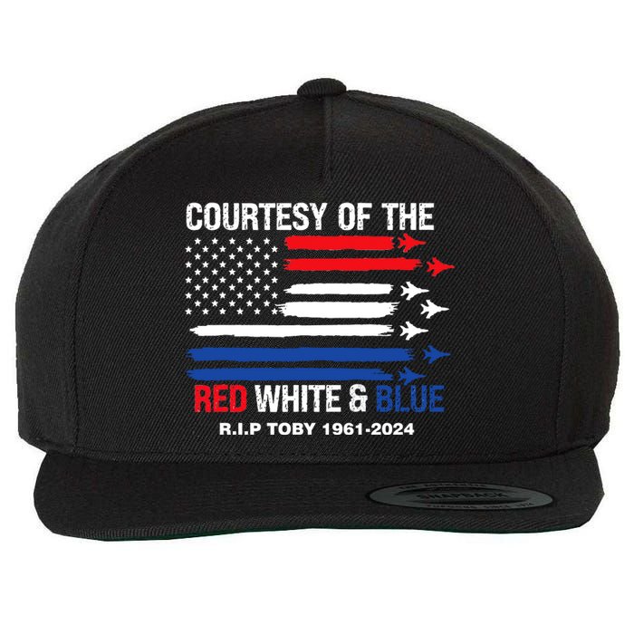 Courtesy Of The Red White And Blue Rip Toby Wool Snapback Cap