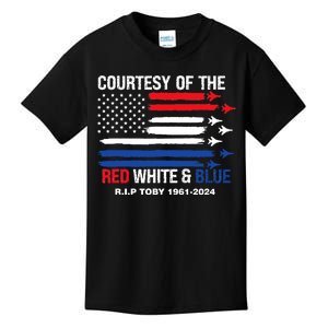 Courtesy Of The Red White And Blue Rip Toby Kids T-Shirt