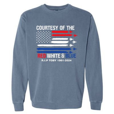 Courtesy Of The Red White And Blue Rip Toby Garment-Dyed Sweatshirt