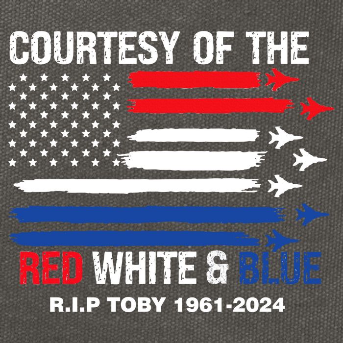 Courtesy Of The Red White And Blue Rip Toby Cotton Canvas Backpack