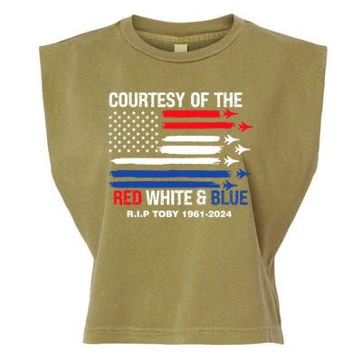 Courtesy Of The Red White And Blue Rip Toby Garment-Dyed Women's Muscle Tee